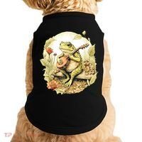 Frog Playing Banjo On Log Doggie Tank thumb 0
