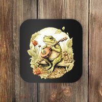 Frog Playing Banjo On Log Coaster thumb 0