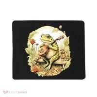 Frog Playing Banjo On Log Mousepad thumb 0