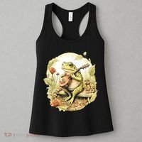 Frog Playing Banjo On Log Women's Tank Top thumb 3