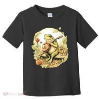 Frog Playing Banjo On Log Toddler T-Shirt thumb 0