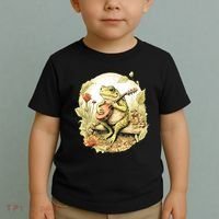 Frog Playing Banjo On Log Toddler T-Shirt thumb 2