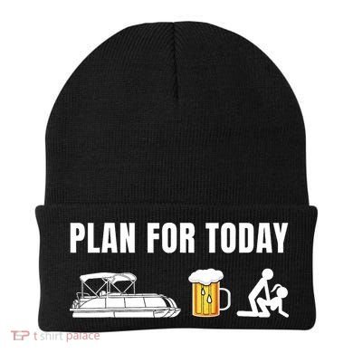 Funny Pontoon Boat Plan for Today Beer Boating  Beanie
