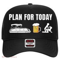 Funny Pontoon Boat Plan for Today Beer Boating  Hat thumb 0