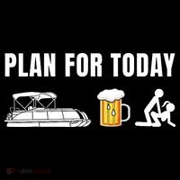 Funny Pontoon Boat Plan for Today Beer Boating  Women's T-Shirt thumb 6
