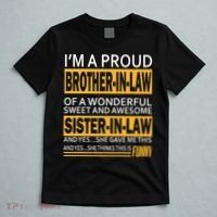 Funny Proud Brother In Law Gifts From Sister In Law Birthday T-Shirt thumb 5