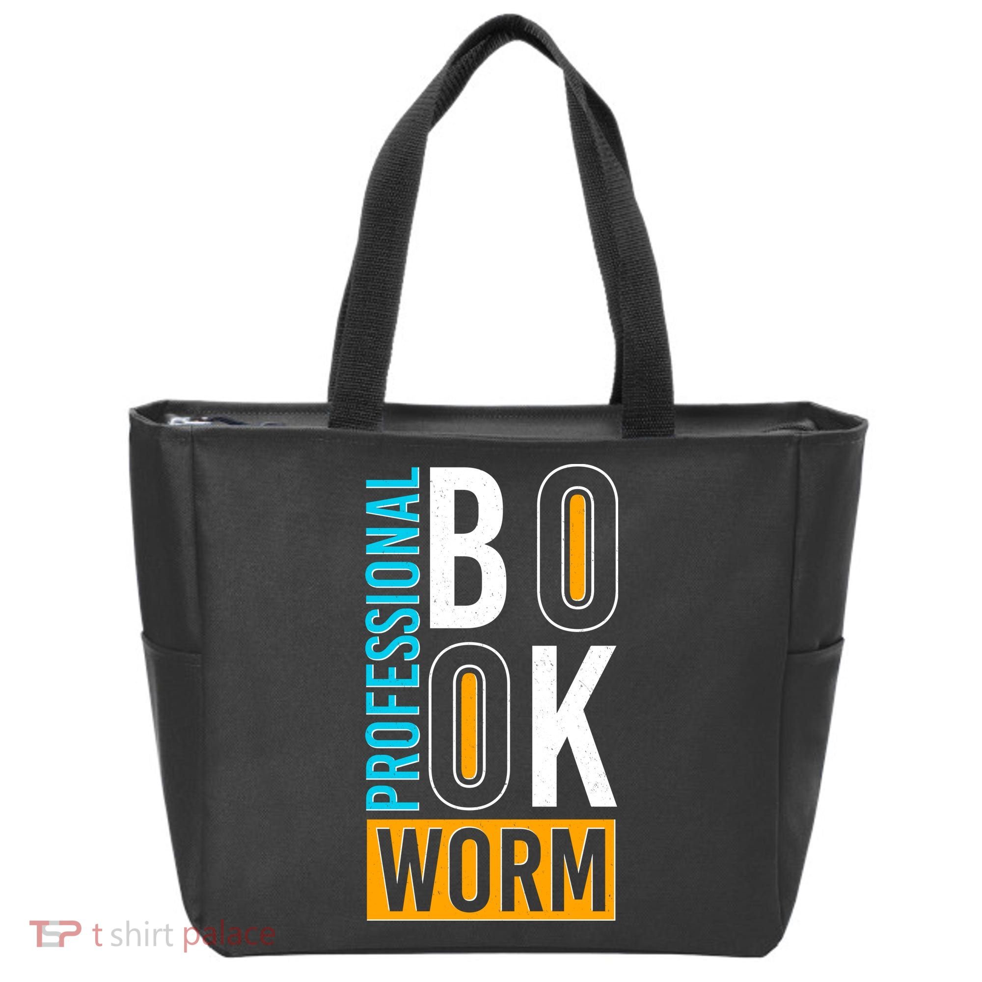 Funny Professional Book Worm Tote Bag