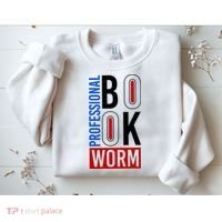 Funny Professional Book Worm Sweatshirt thumb 2