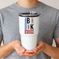 Funny Professional Book Worm Tumbler thumb 2