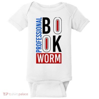 Funny Professional Book Worm Baby Bodysuit
