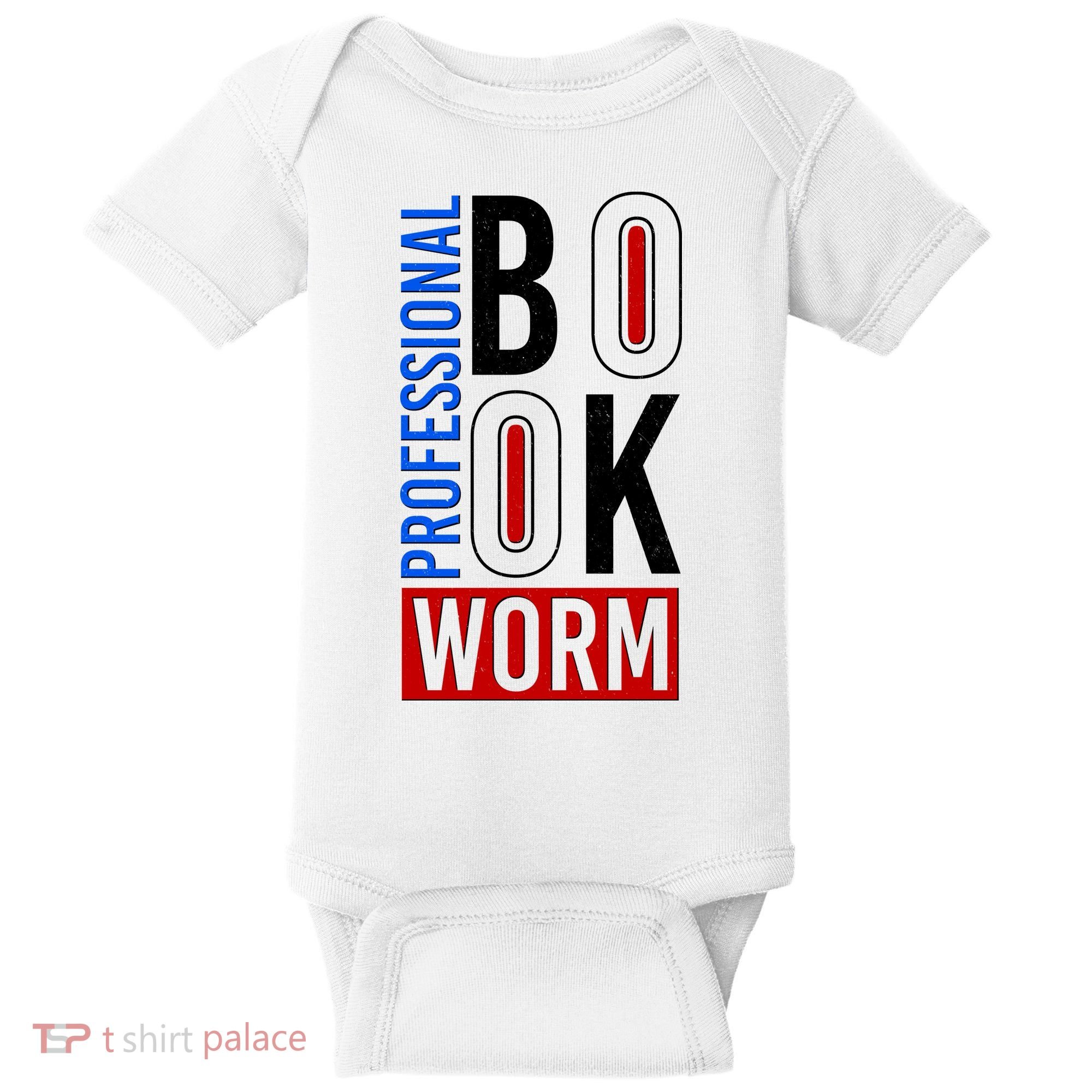 Funny Professional Book Worm Baby Bodysuit