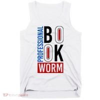 Funny Professional Book Worm Tank Top thumb 0