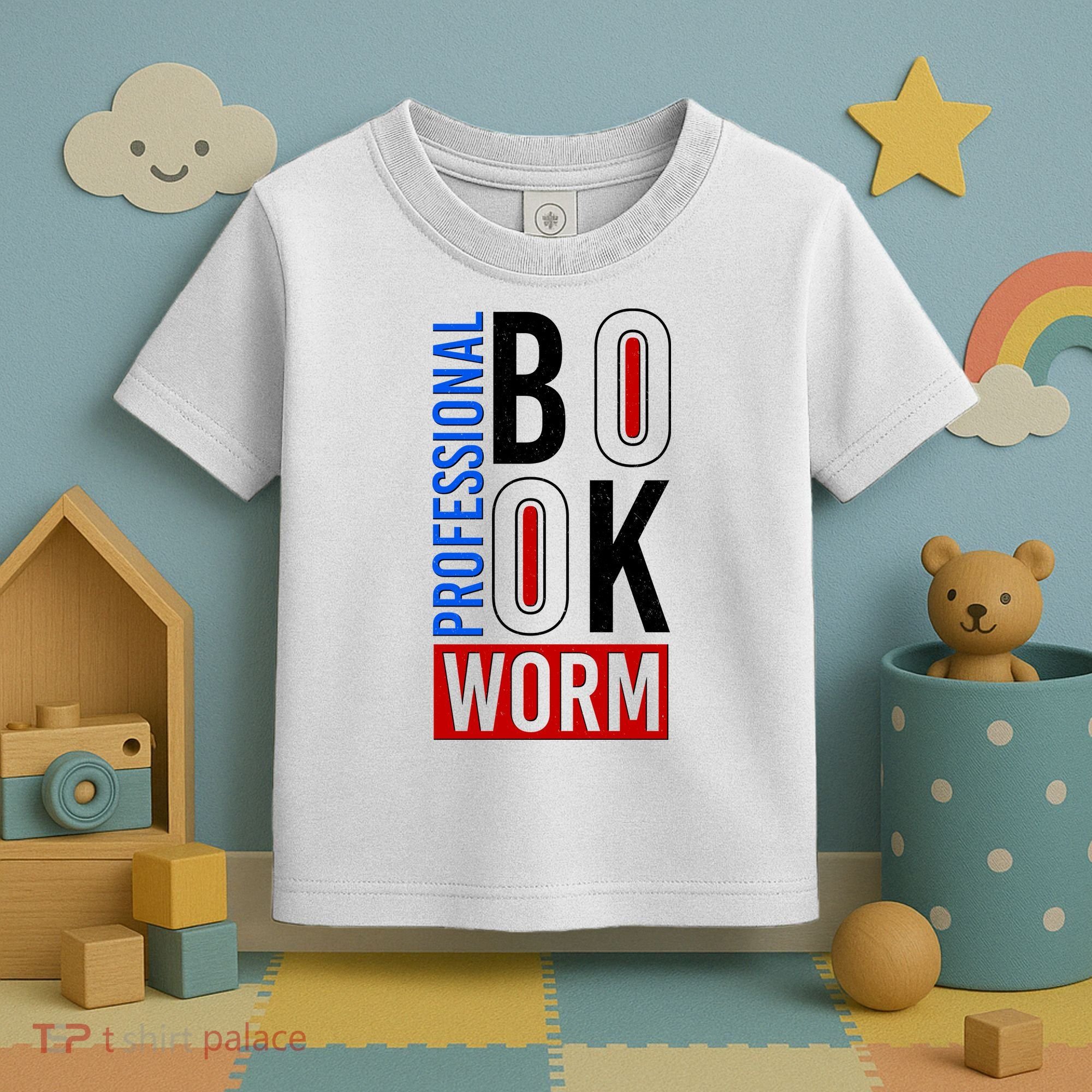 Funny Professional Book Worm Toddler T-Shirt