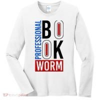 Funny Professional Book Worm Women's Long Sleeve Shirt thumb 0