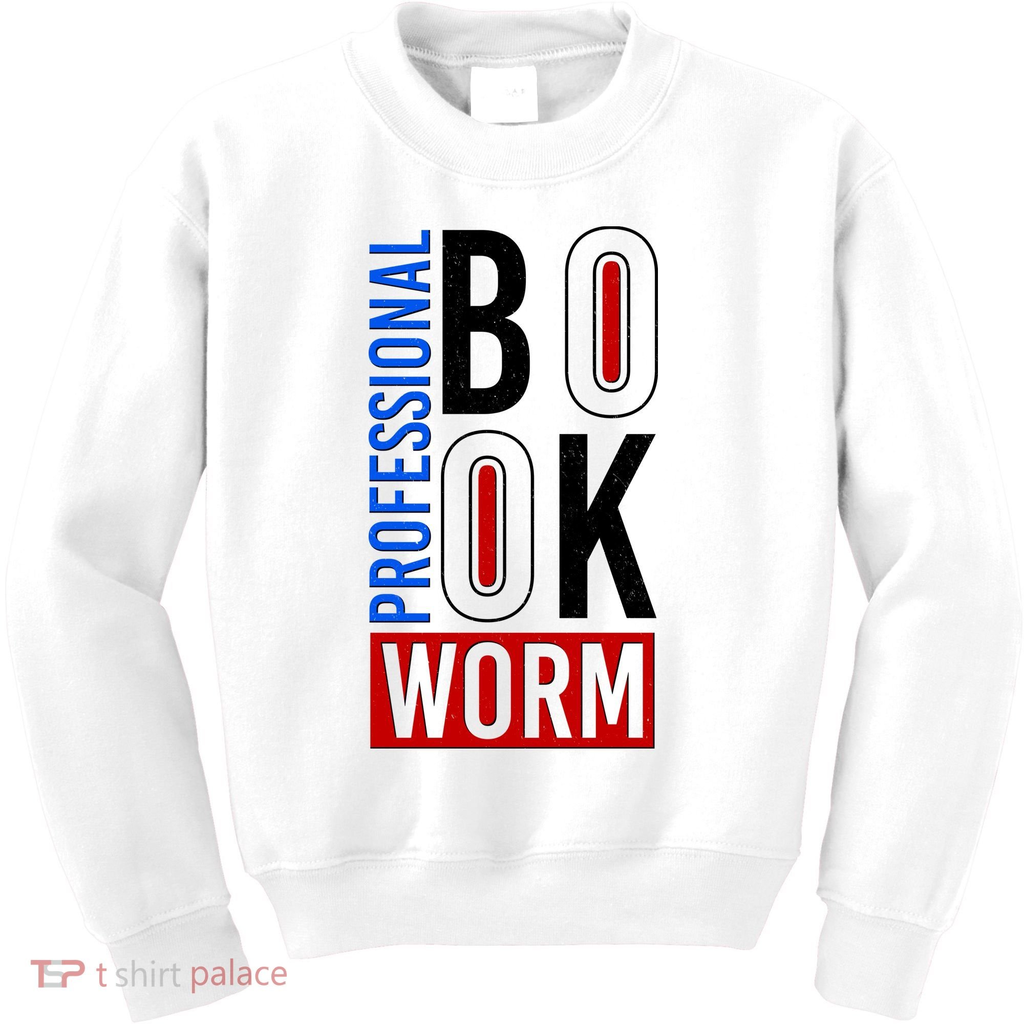 Funny Professional Book Worm Kids Sweatshirt