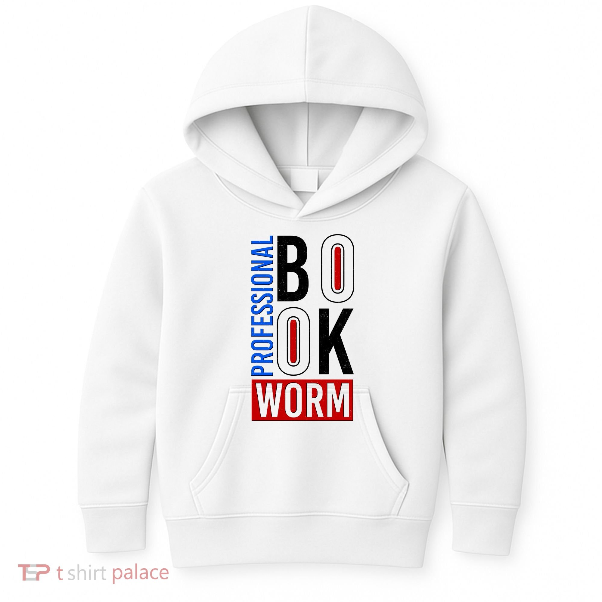 Funny Professional Book Worm Kids Hoodie