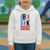Funny Professional Book Worm Kids Hoodie thumb 3