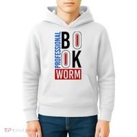 Funny Professional Book Worm Kids Hoodie thumb 4