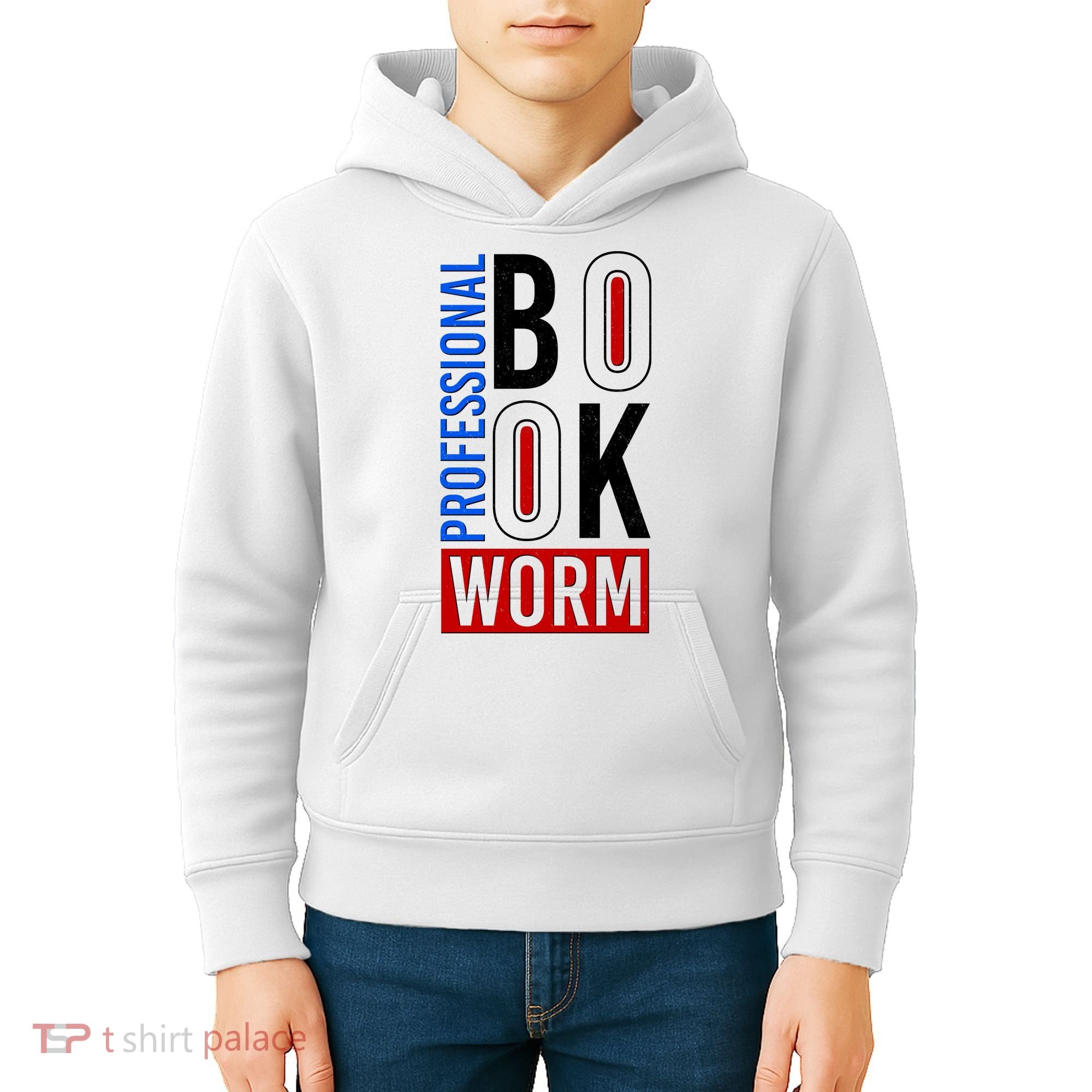 Funny Professional Book Worm Kids Hoodie
