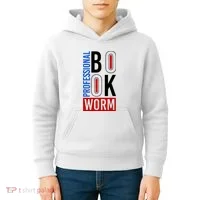 Funny Professional Book Worm Kids Hoodie thumb 4