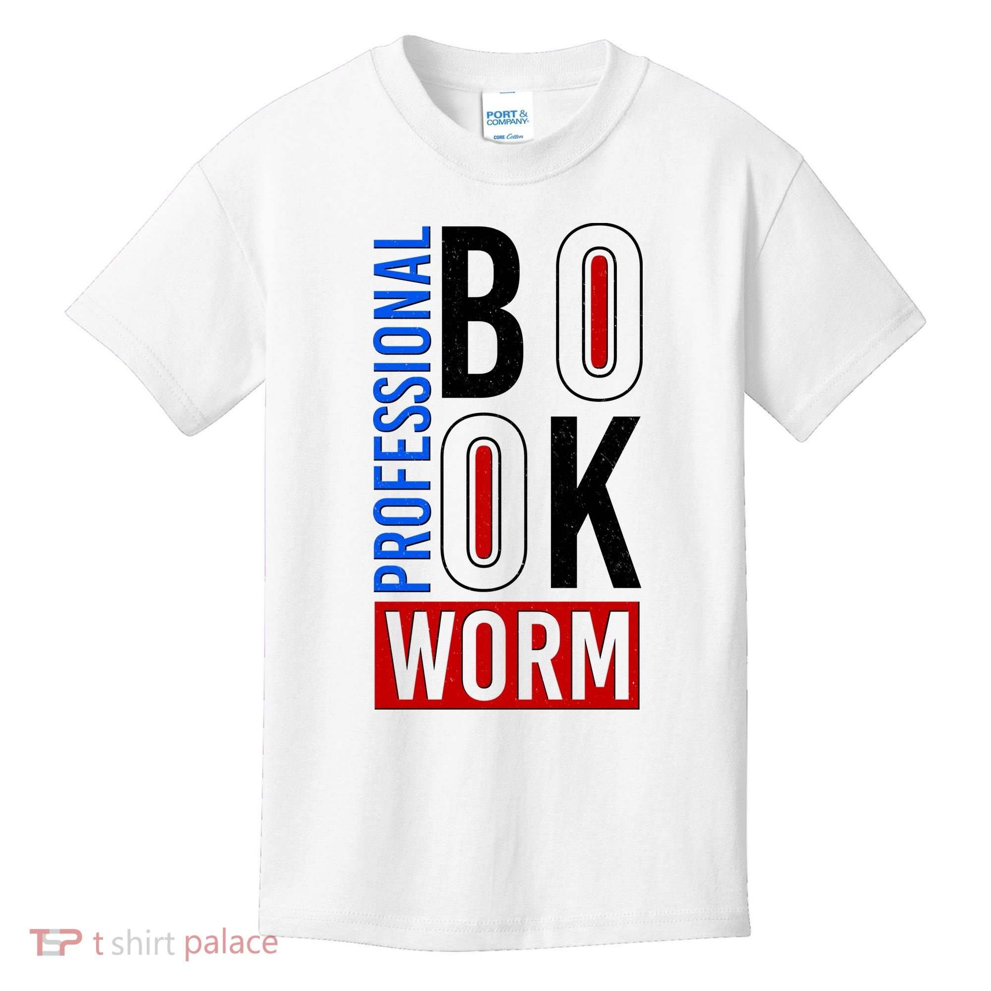 Funny Professional Book Worm Kids T-Shirt