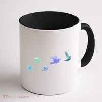 Flying Paper Birds Coffee Mug thumb 1