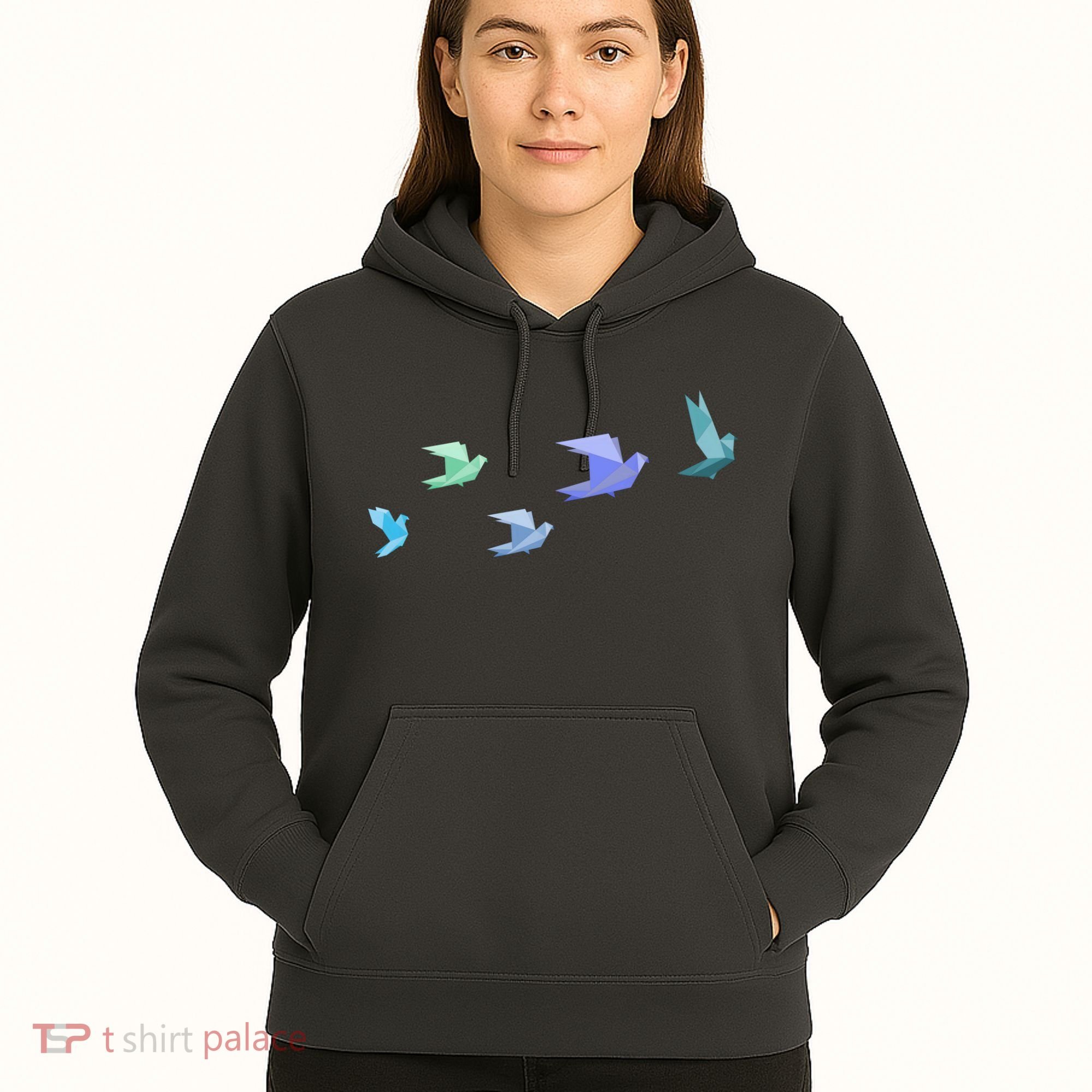 Flying Paper Birds Hoodie