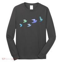 Flying Paper Birds Long Sleeve Shirt thumb 0