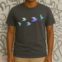 Flying Paper Birds T-Shirt thumb 3
