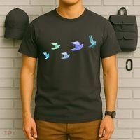Flying Paper Birds T-Shirt thumb 6