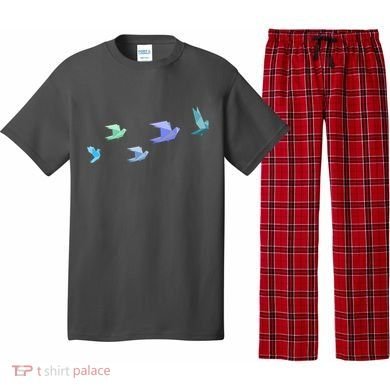 Flying Paper Birds Pajama Set