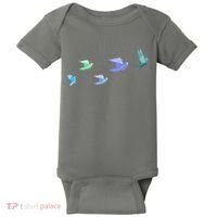 Flying Paper Birds Baby Bodysuit thumb 0