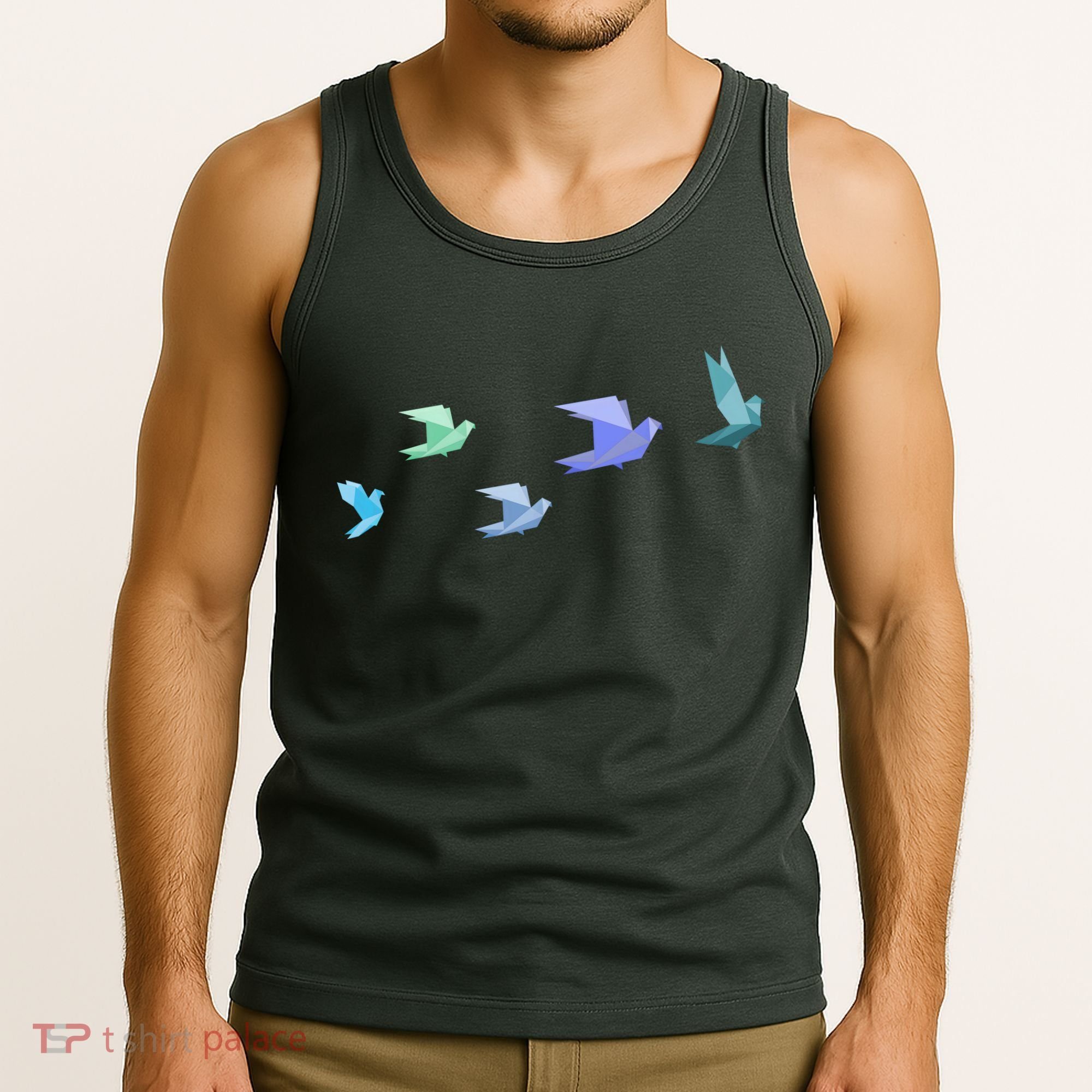 Flying Paper Birds Tank Top