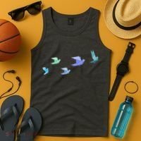 Flying Paper Birds Tank Top thumb 4