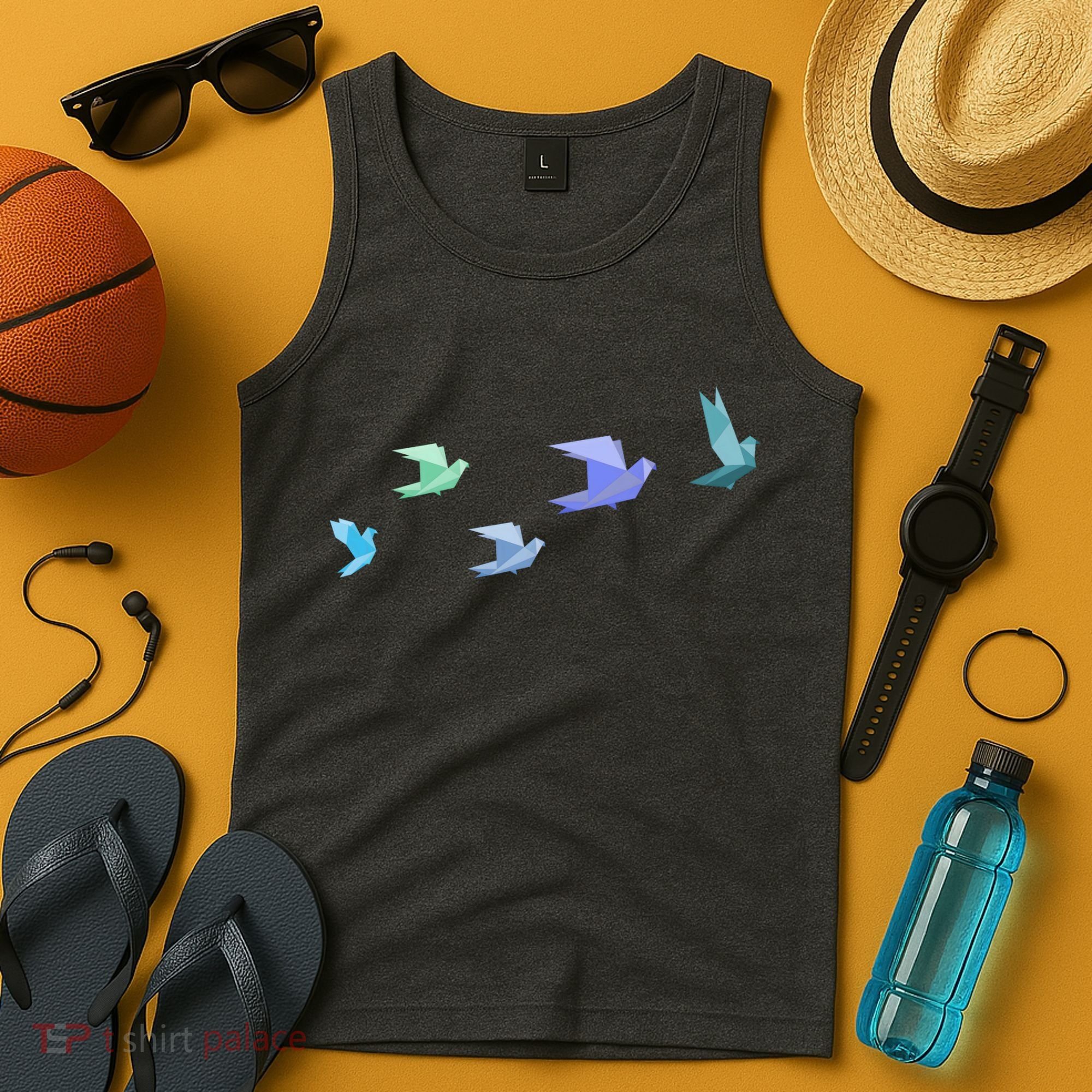 Flying Paper Birds Tank Top