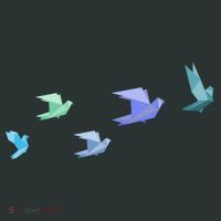 Flying Paper Birds Tank Top thumb 6