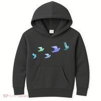 Flying Paper Birds Kids Hoodie thumb 0