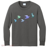 Flying Paper Birds Kids Long Sleeve Shirt thumb 0