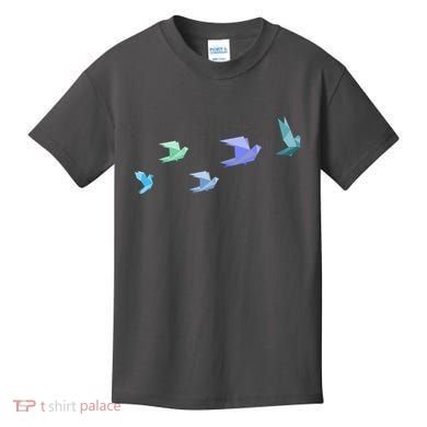 Flying Paper Birds Kids T-Shirt