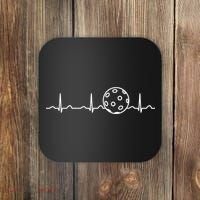 Funny Pickleball Ball Heartbeat Apparel Player Fan Mens Boys Coaster thumb 0
