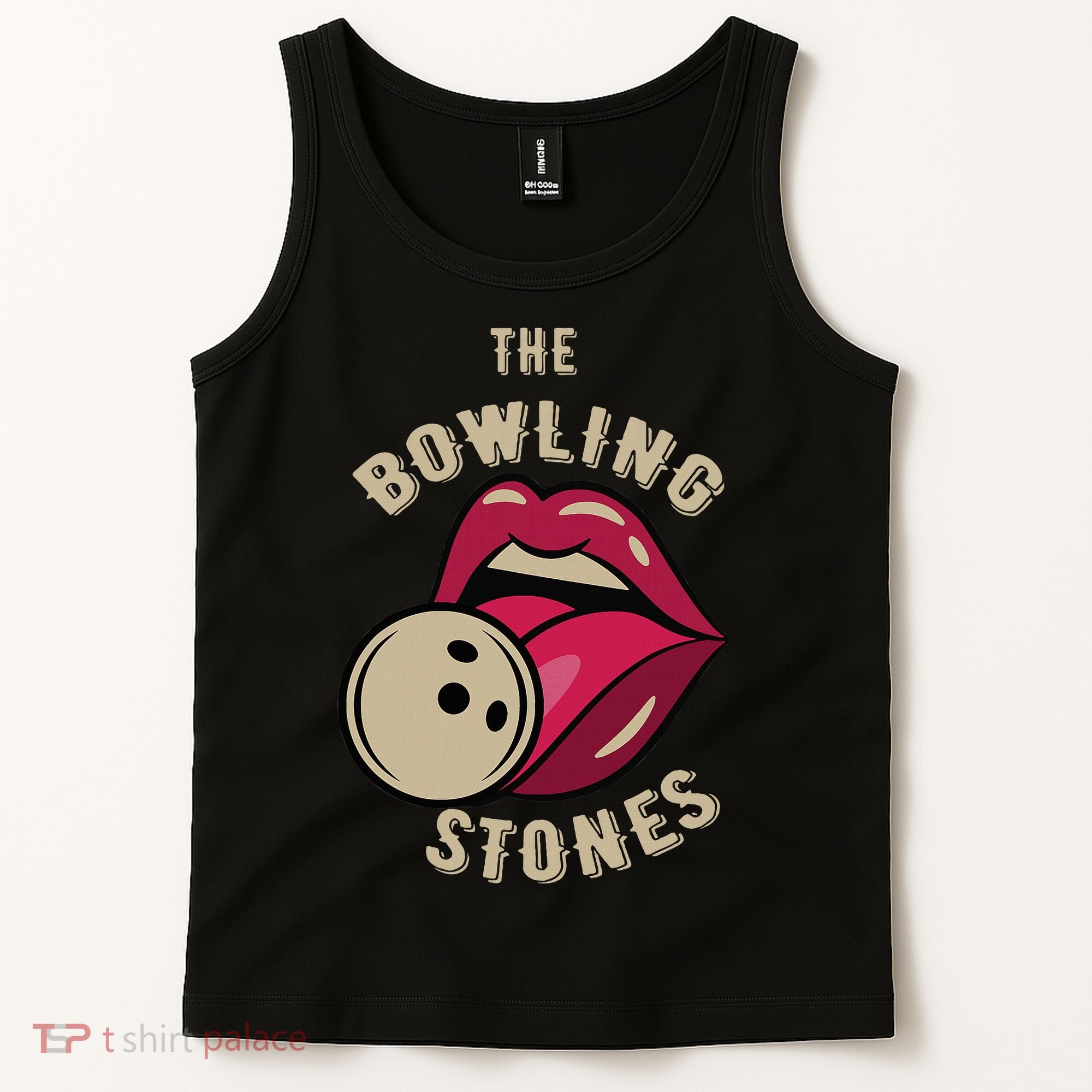 Funny Pun Bowling Stone Tank Top