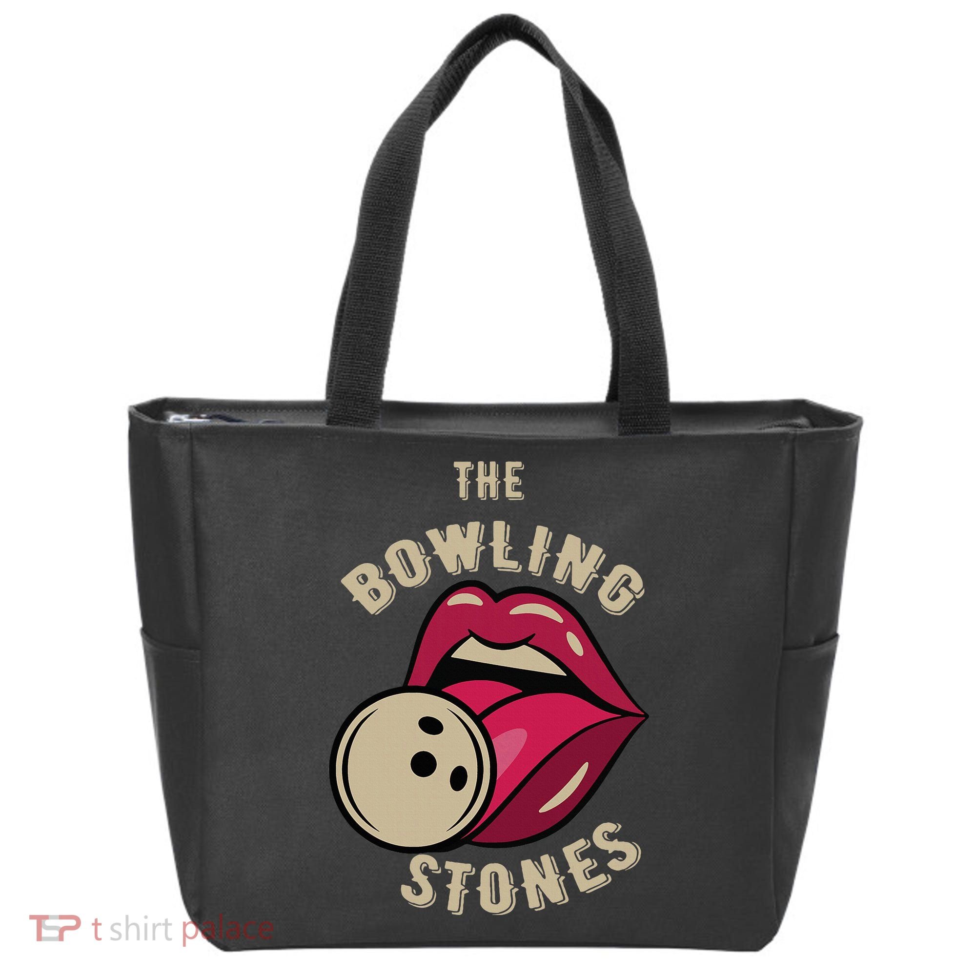 Funny Pun Bowling Stone Tote Bag