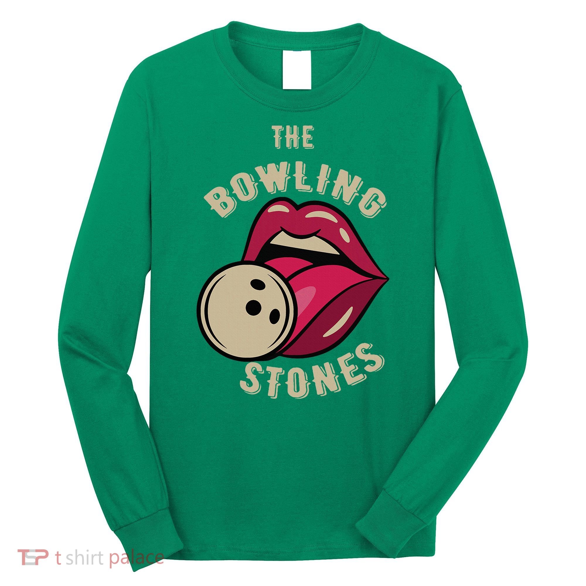 Funny Pun Bowling Stone Long Sleeve Shirt