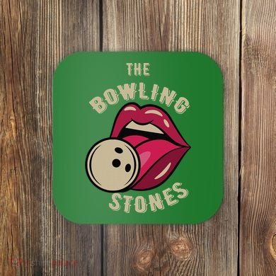 Funny Pun Bowling Stone Coaster