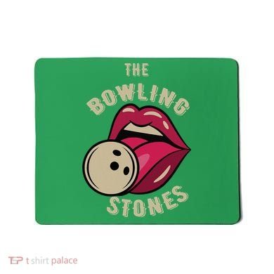 Funny Pun Bowling Stone Mousepad