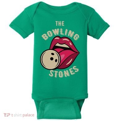 Funny Pun Bowling Stone Baby Bodysuit