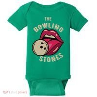 Funny Pun Bowling Stone Baby Bodysuit thumb 0