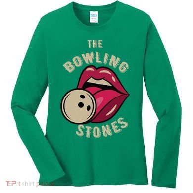Funny Pun Bowling Stone Women's Long Sleeve Shirt