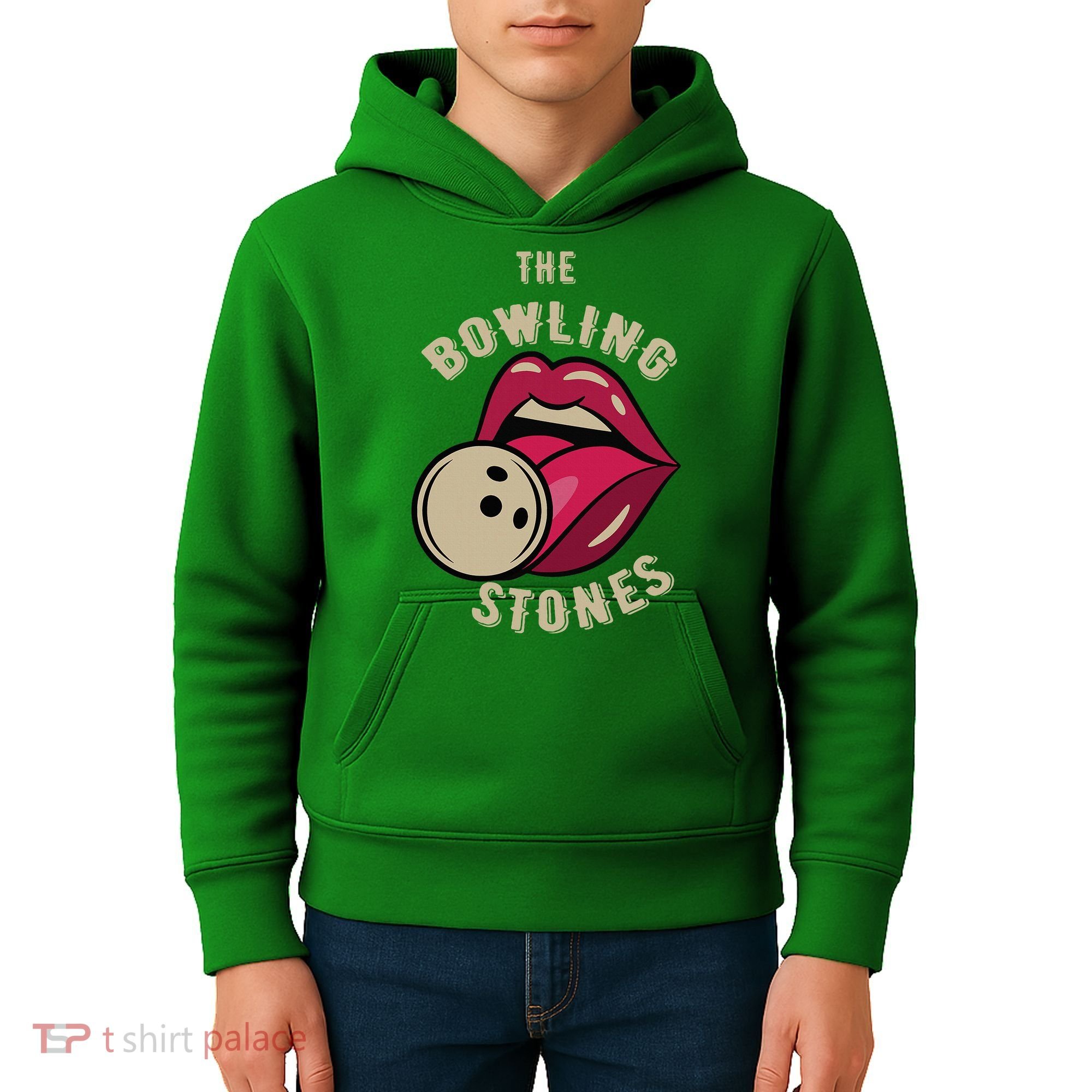 Funny Pun Bowling Stone Kids Hoodie