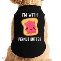 Funny Peanut Butter Jelly Matching Couples Doggie Tank thumb 0